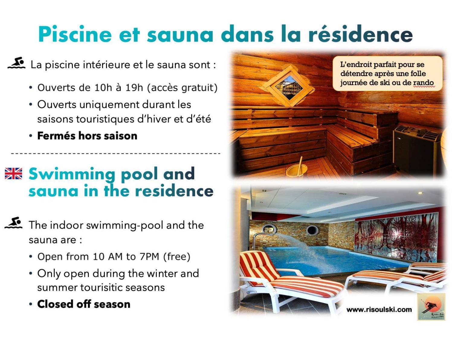 Risoulski Antares - Piscine Et Sauna Bagian luar foto